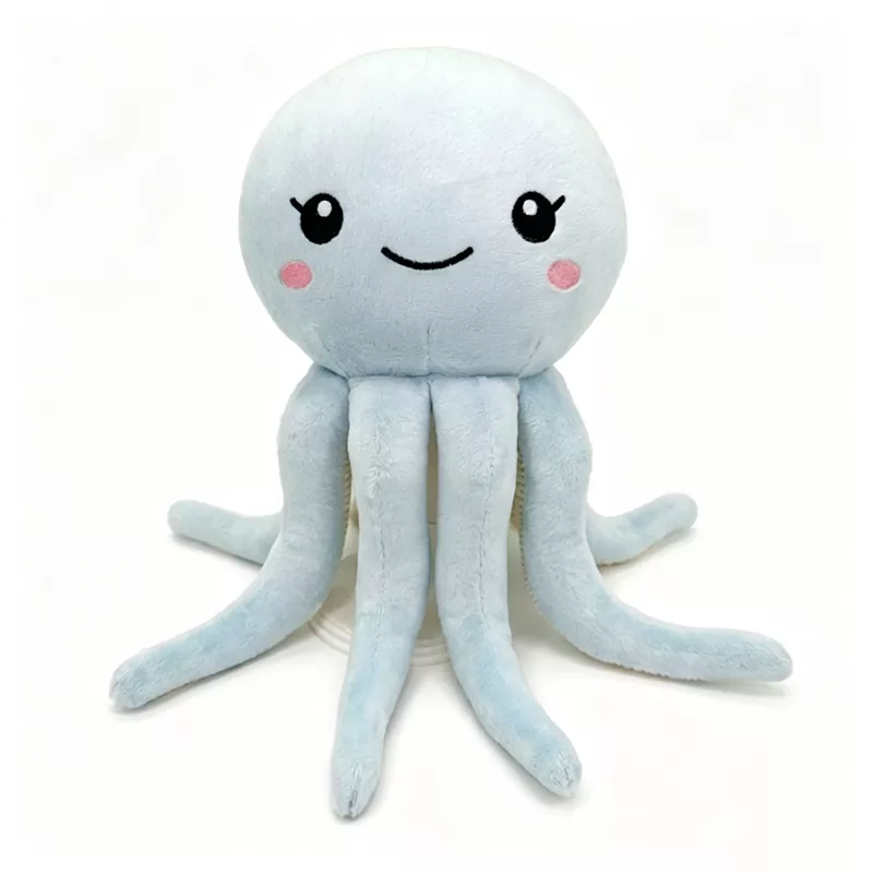 Süßes babyblaues Oktopus-Plüschtier